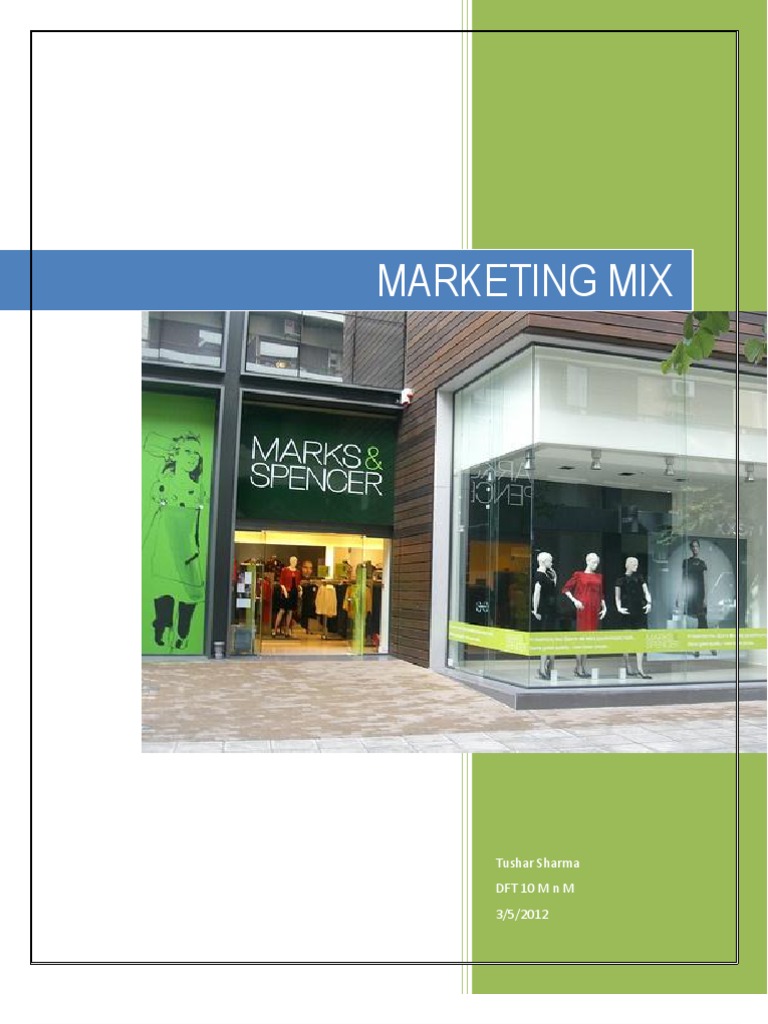 marks and spencer marketing mix Financial Audit Financial Statement