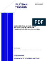 Malaysian Standard: Smoke Control System Using Natural (Displacement) or Powered (Extraction) Ventilation