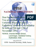 UPSF National Convention