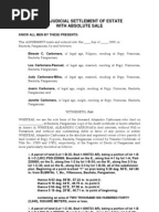 Deed of Absolute Sale - A Sample  Deed