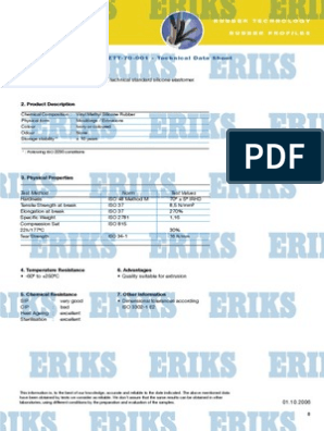 PVMQ Silicone - Low Temperature Material Profile