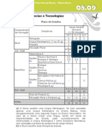 Curso de Ciências e Tecnologias