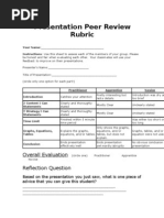 Download Presentation Peer Review Rubric by Sara SN10933619 doc pdf