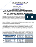 State Senate Polls 2 SDs 15 and 60 - October 8 2012 - FINAL