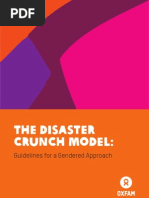 The Disaster Crunch Model: Guidelines For A Gendered Approach