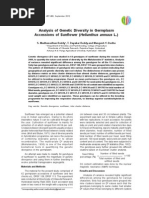Download Analysis of Genetic Diversity in Germplasm Accessions of Sunflower Helianthus annuus L by mangeshdudhe2458 SN109342752 doc pdf