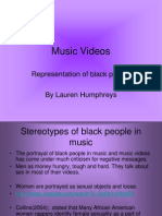 Music Videos-Representation of Black People