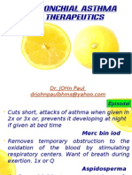 Bronchial Asthma Therapeutics: Dr. John Paul