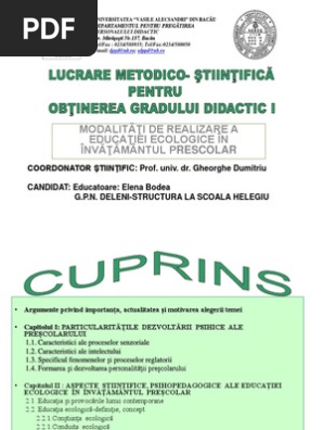 Educatie Ecologică Bodea