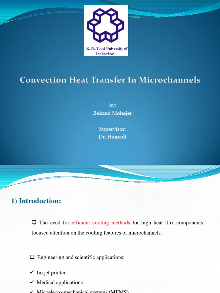 Convection Heat Transfer in Micro-Channels | PDF | Fluid Dynamics ...