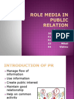 Role Media in Public Relation