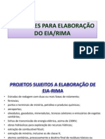 Diretrizes para EIA-RIMA: projetos e elaboração