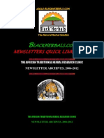 Blackherbals.com, Newsletters Quick Links Index / Archives