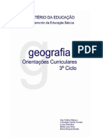 Orientações Curriculares para Geografia No 3º Ciclo