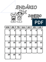 Calendario 2012 Turma Da Monica