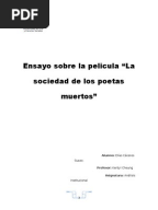 RESUMEN La Sociedad de Los Poetas Muertos
