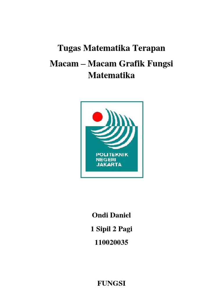 Macam-Macam Fungsi Matematika (Ondi Daniel) | PDF
