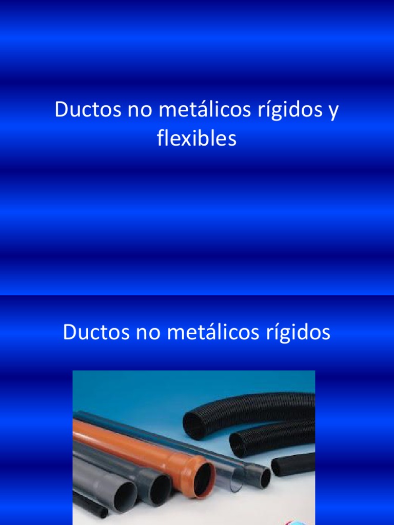Ductos No Metálicos Rígidos Y Flexibles Pdf