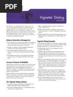 Vignette Dialog Product Datasheet