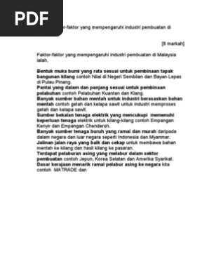 Contoh Jawapan Esei Geografi Kertas 2 Pdf