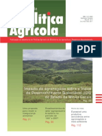Impacto agronegócio sobre Índice Desenvolvimento Sustentável (IDS) MG