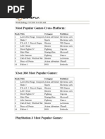 GameFly Top 10 (With Platforms Removed) and New Release 1-19-09