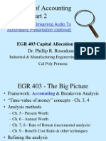 Overview of Accounting: EGR 403 Capital Allocation Theory