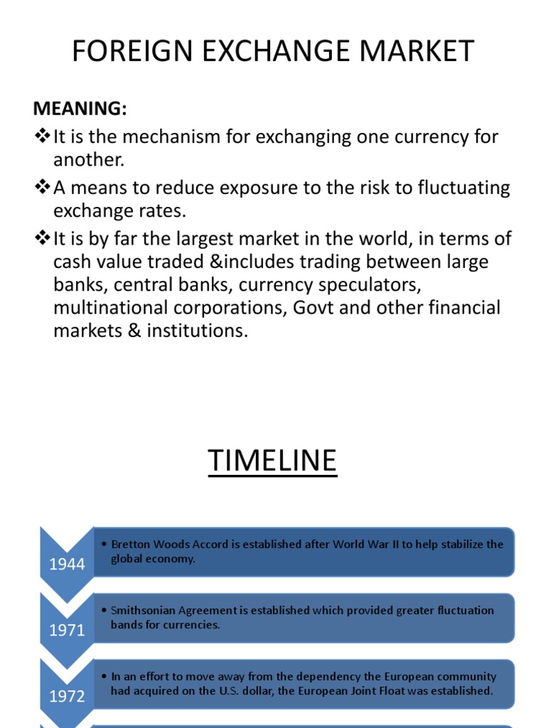 Overview of Foreign Exchange Market | PDF | Foreign Exchange Market ...