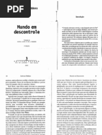 Giddens, Mundo em Descontrole