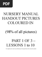 Nursery Manual 1 of 3 -  Handouts Coloured