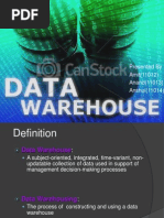 Data Warehouse and Data Sources