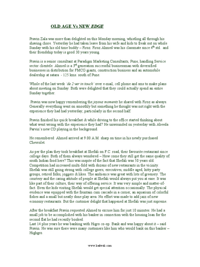 Case study on elderly person in india picture