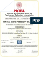 NABL accreditated calibration certificate - NCQC