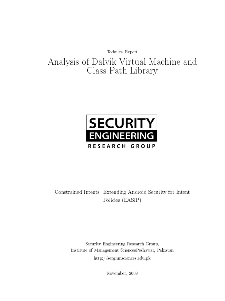 Analysis of Dalvik VM | PDF