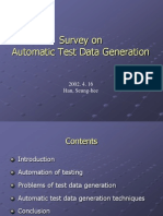 Automatic Test Data Generation