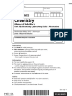 Edexcel Chemistry Unit 3 June 2012 Question Paper