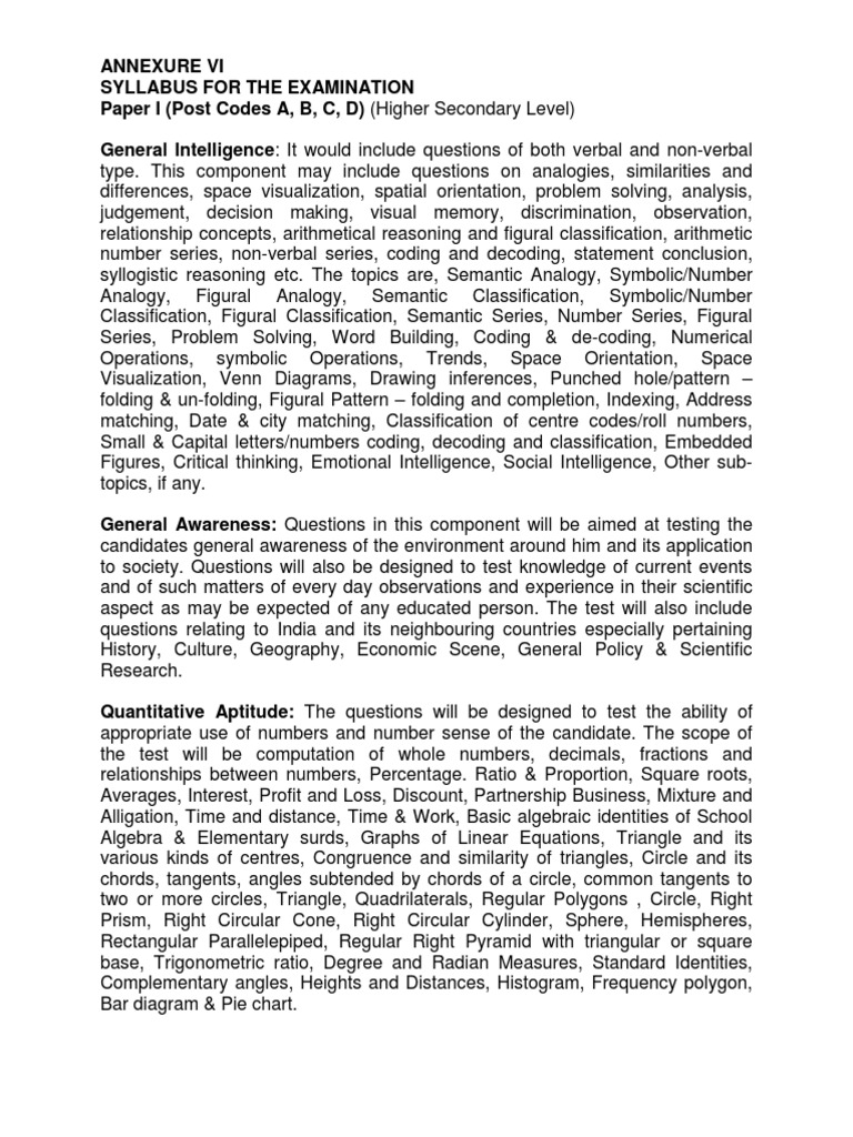Syllabus FCI | PDF