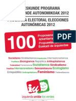 Ezker Anitza - IU Programa Electoral 2012