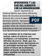 El Emprendedor y Las Fuerzas Del Ambiente Externo