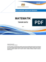 Dokumen KSSR Matematik Tahun 1 (B Malaysia)