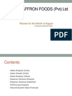 Finance - Presentation - August