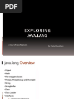 Presentation On Java - Lang Package