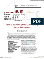 MPPT - Maximum Power Point Tracking