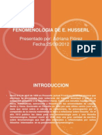 Fenomenología de Husserl