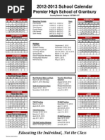 2012 2013 GCPS Calendar Revised | PDF | Academic Term | Entertainment Events
