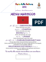 Menu Marocco
