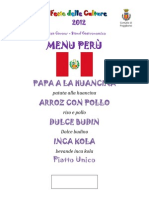 Menu-Perù