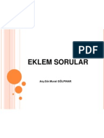 Eklem Sorular