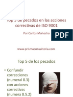 EX31-V1 Top 5 de Pecados en Las Acciones Correctivas www.prismaconsultoria.com