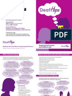 DeafHope Deaf Leaflet A5